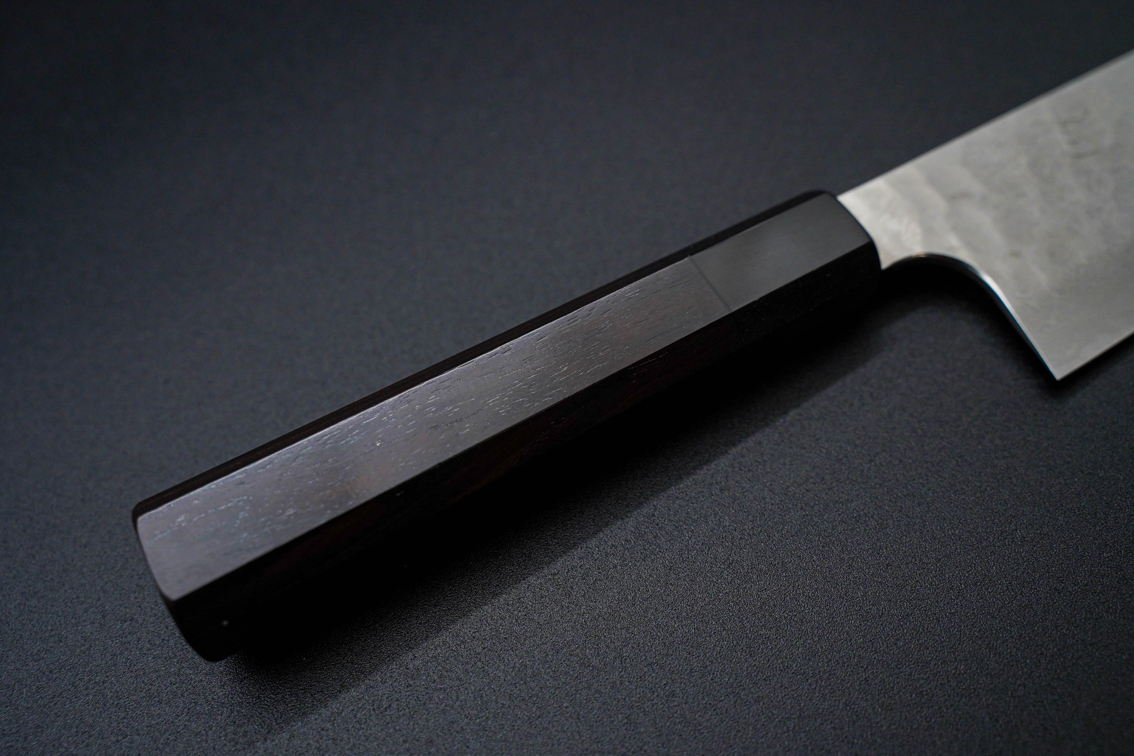 Hatsukokoro Ginyo Silver3 180mm Santoku Knife - Japanese High Carbon Steel Kitchen Knife for Slicing, Dicing & Chopping - Perfect for Home Chefs & Professional Cooking