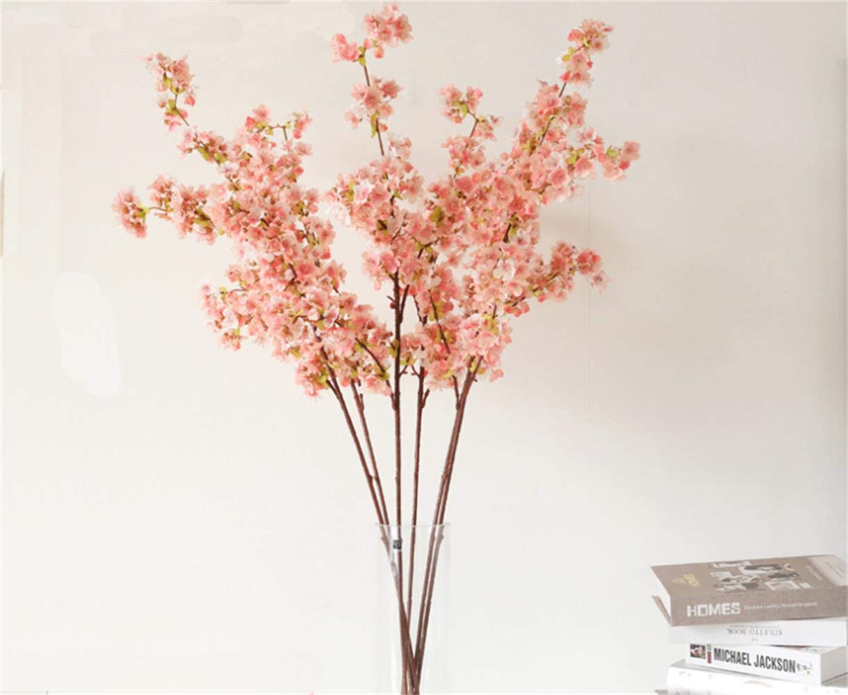 3Pcs Artificial Cherry Blossom Flowers - 31 Inch Pink Fake Floral Arrangements for Home, Wedding, Office Decor | Perfect for Spring Centerpieces, Table Decorations & Party Backdrops