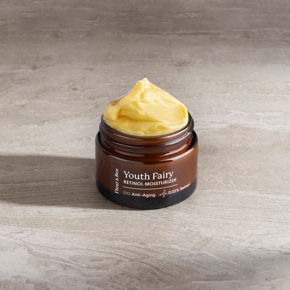 FLEUR & BEE Vegan Retinol Moisturizer Cream - Anti-Aging Face Moisturizer for Women & Men | Clean, Cruelty-Free Formula | Day & Night Cream for Wrinkles & Youthful Skin | 1.5 oz | Perfect for Daily Skincare Routine & Travel