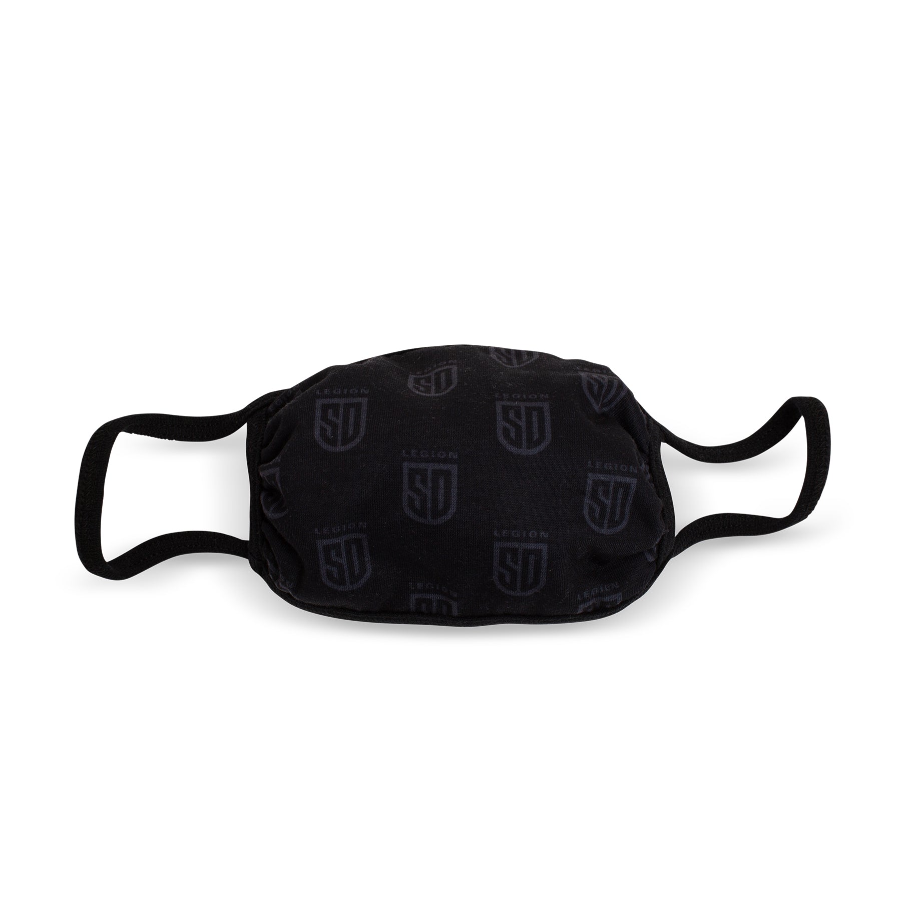 SD LEGION All Black Shield Face Mask - Reusable & Breathable for Outdoor Sports, Travel & Daily Protection