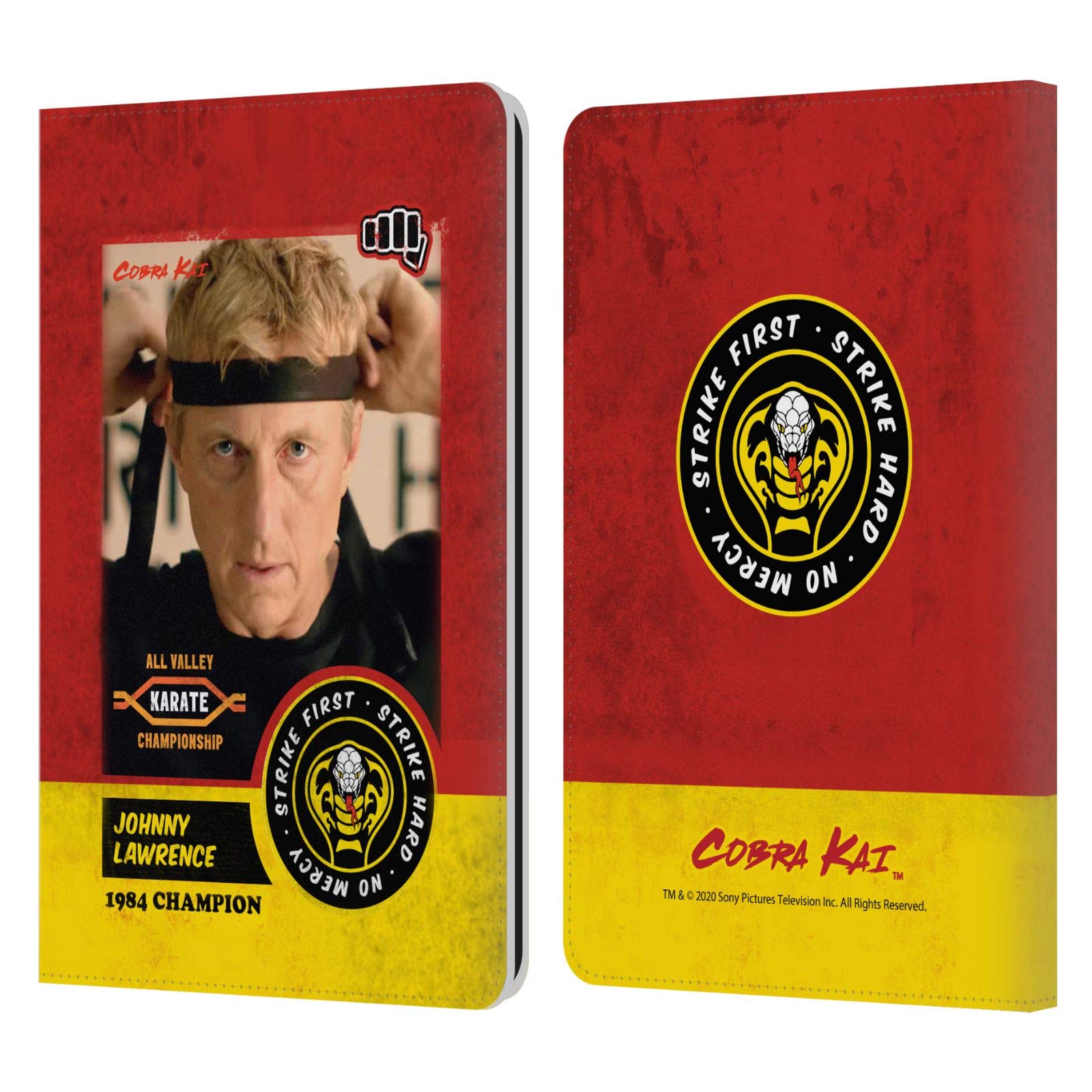 **Officially Licensed Cobra Kai Johnny Lawrence Karate Kindle Paperwhite 1/2/3 Leather Book Wallet Case Cover – Perfect for Travel & Reading Protection**