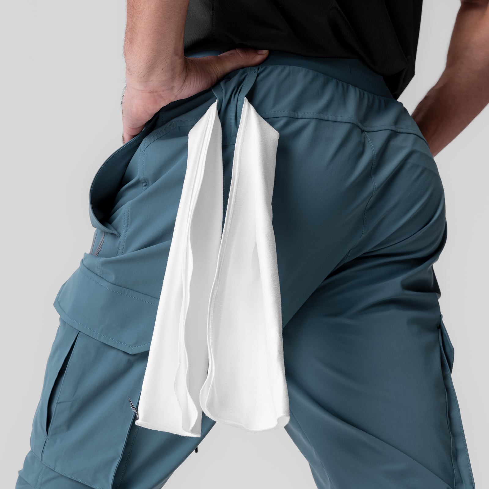 ASRV Tetra Lite Ice Cargo High Rib Jogger Pants - Men's Lightweight Performance Joggers for Running, Training & Outdoor Activities
