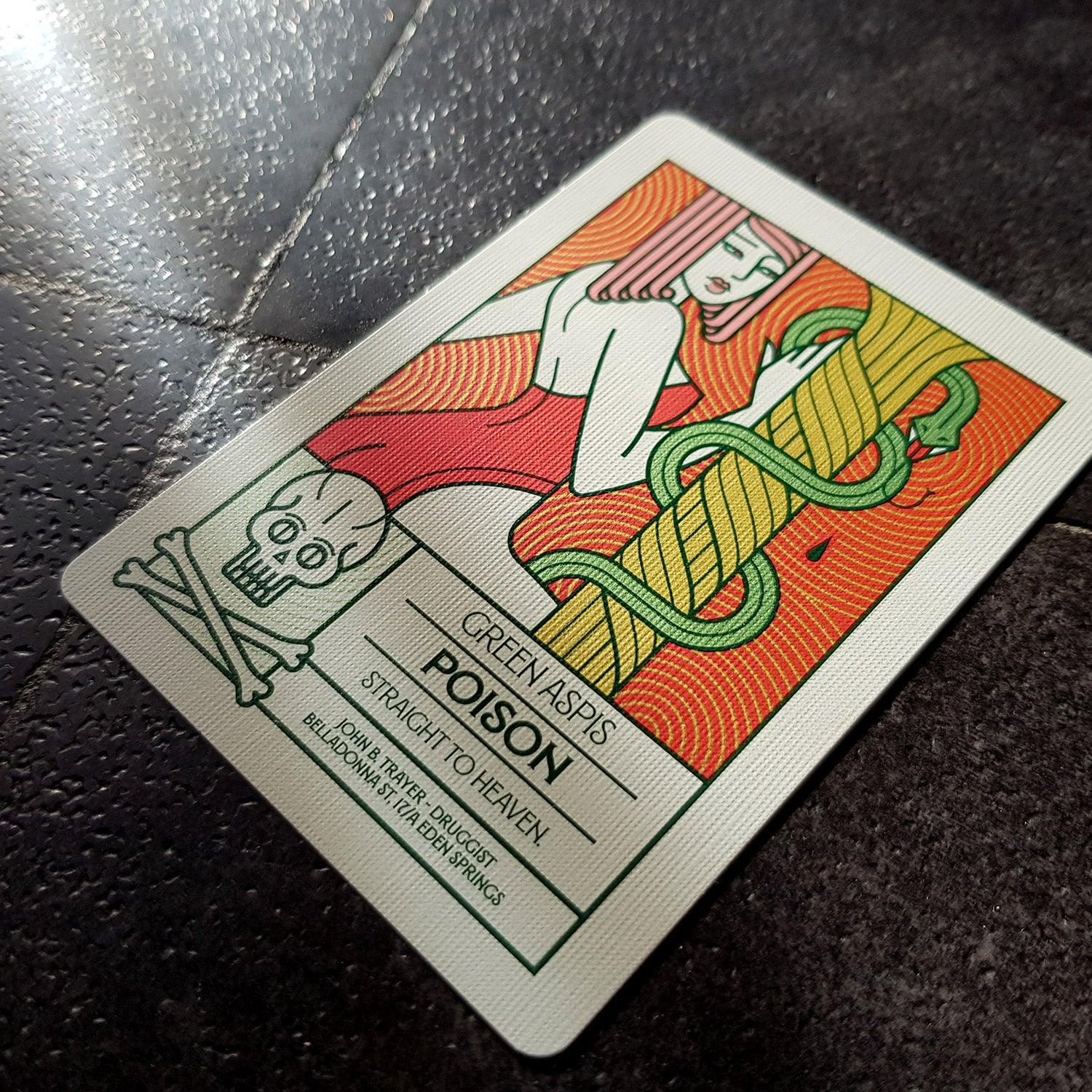 Poison Aspis Playing Cards - Premium Quality Poker Cards for Magic Tricks, Card Games & Collectors | Perfect for Poker Nights, Magic Shows & Gifts