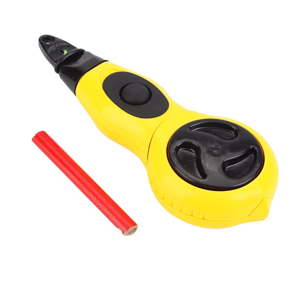 Automatic Chalk Line Marker - Self-Aligning Ink Fountain Chalk Box for Carpentry & Woodworking | Perfect for Framing, Flooring, and DIY Projects