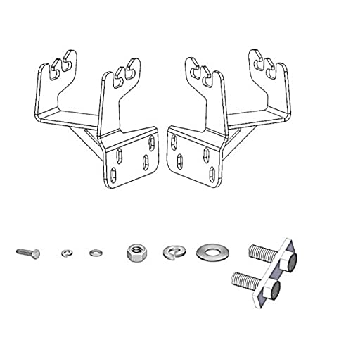 Go Rhino 569860TK Mounting Bracket Kit for RC4 Bull Bar & RC3 Skid Plate - Textured Black Mild Steel | Compatible with 2017-2022 Ford F-250/F-350 Super Duty (Excludes Black Widow) | Off-Road Protection & Vehicle Customization Accessory
