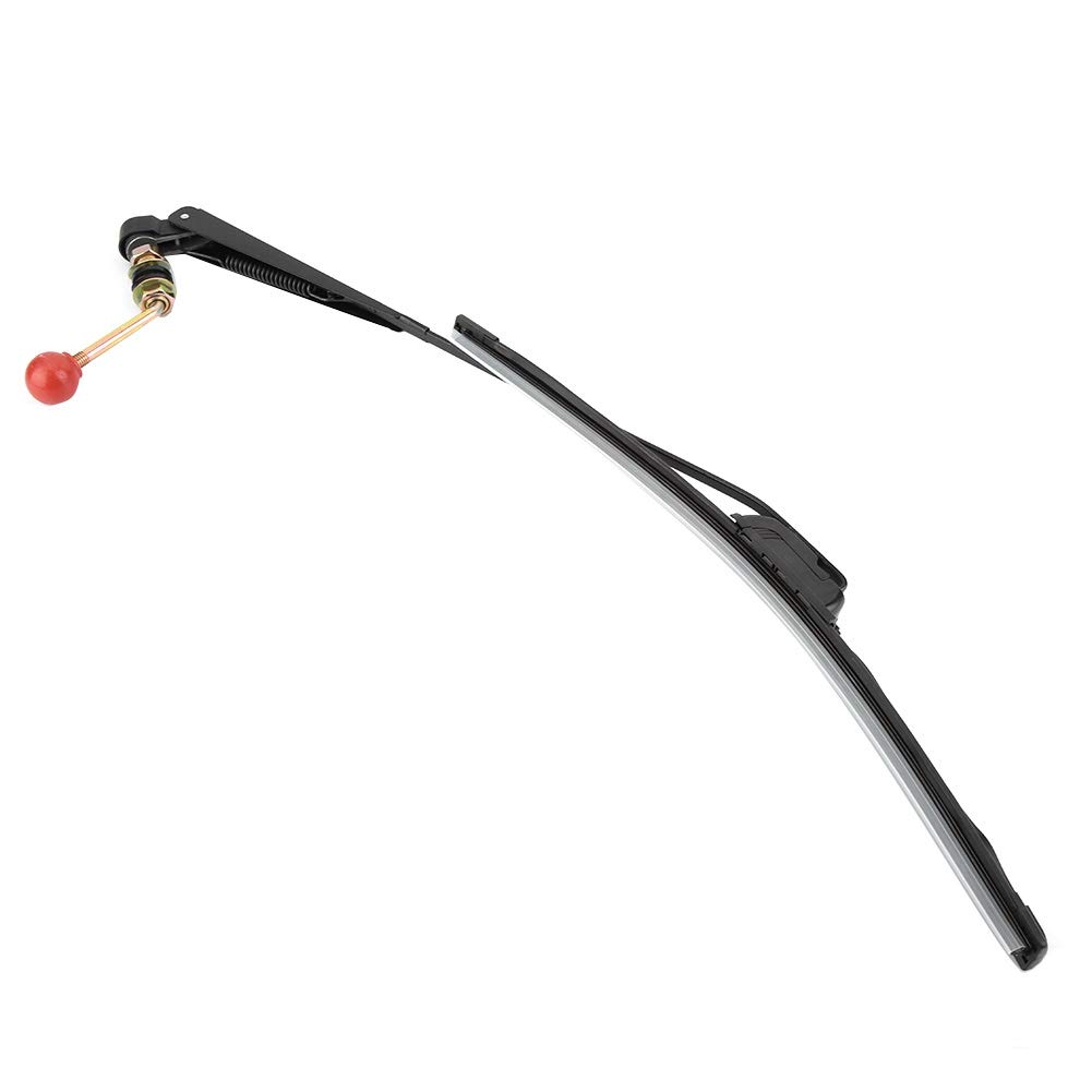 Universal UTV Manual Hand Operated Windshield Wiper Arm & Blade Replacement Kit - Durable Wiper System Accessories for Off-Road Vehicles, ATVs, and Side-by-Sides in Rainy Conditions