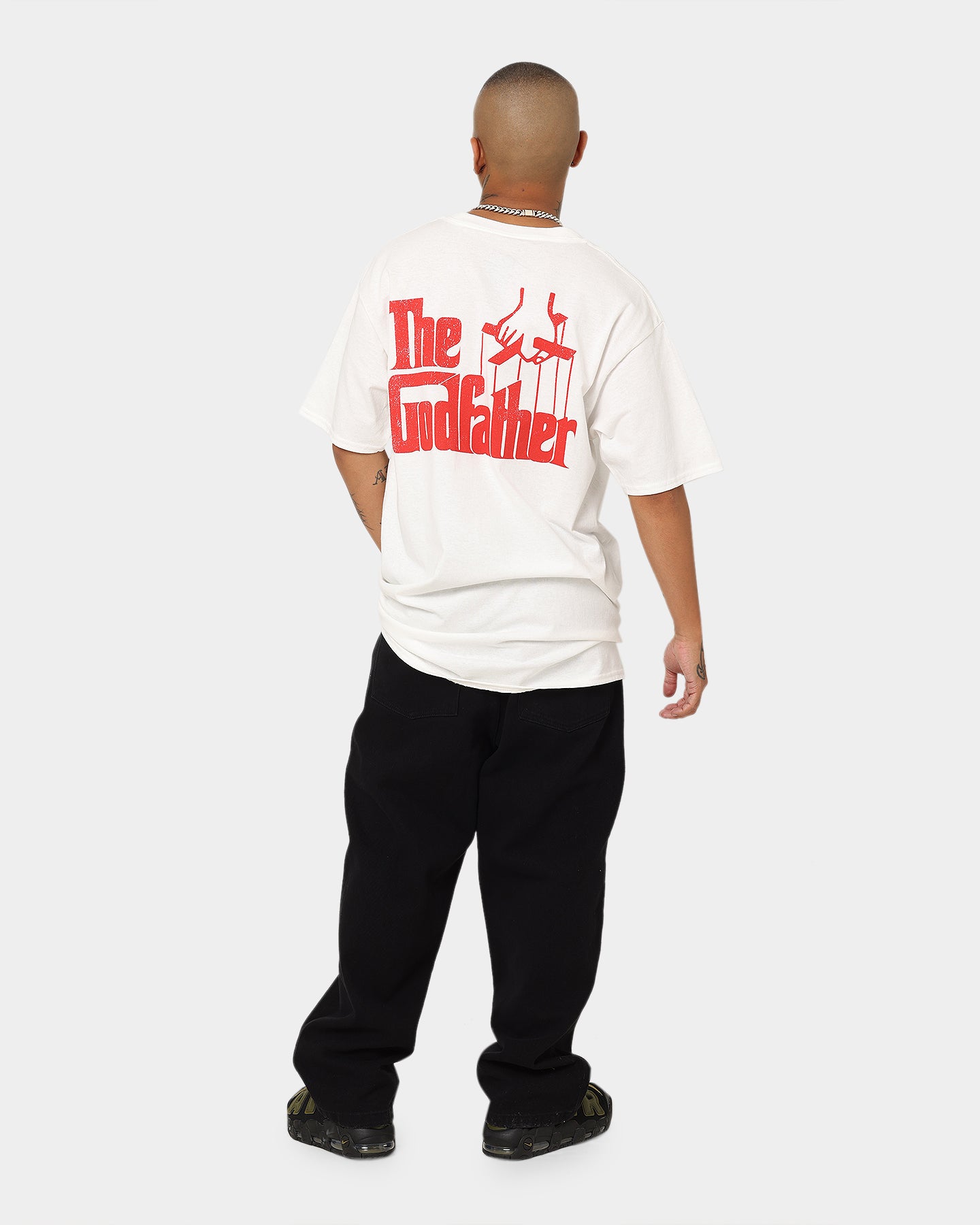 The Godfather Cat T-Shirt - White Cotton Vintage Graphic Tee for Men & Women | Perfect for Casual Wear, Movie Nights & Gifts