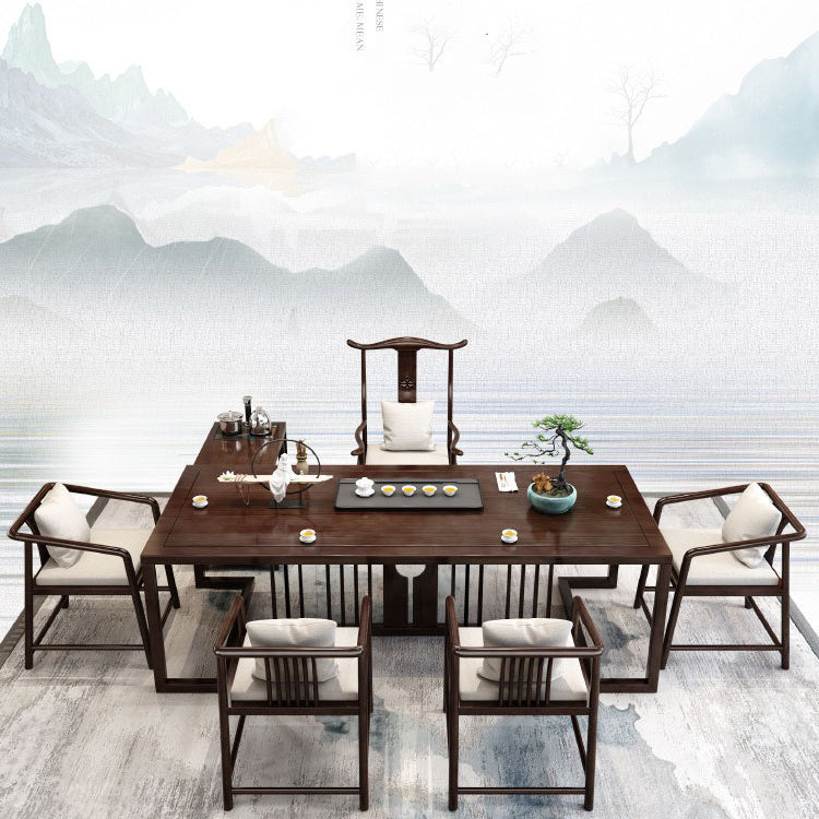 Premium Red Sandalwood Chinese Gongfu Tea Table - Handcrafted Traditional Tea Ceremony Table for Zen Meditation & Home Decor | Perfect for Tea Lovers, Feng Shui & Asian Style Living Rooms