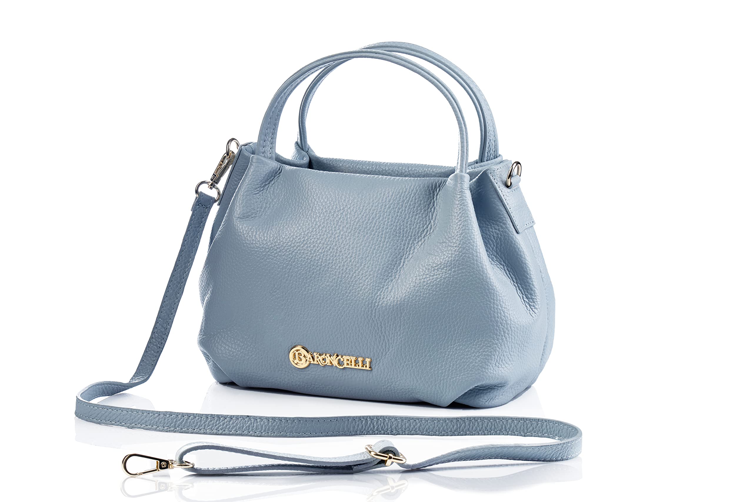 Baroncelli Italian Genuine Leather Purse for Women - Soft Medium Shoulder Crossbody Bag Handmade in Italy | Perfect for Work, Travel & Everyday Use