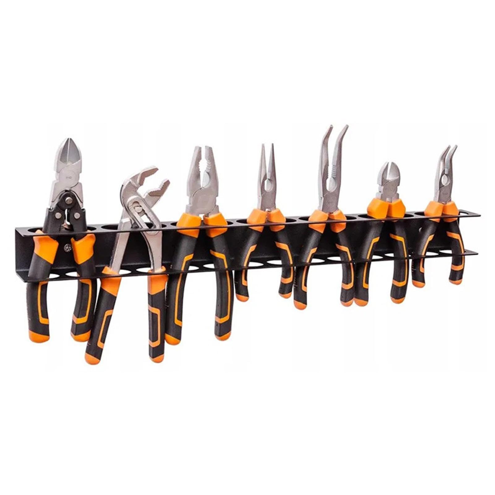 Wall Mounted Pliers Holder & Screwdriver Organizer - Heavy Duty Metal Tool Storage for Workshop | Hammer Stand, Pliers Rack, Tool Organizer for Hand Tools | Perfect for Garage, Workshop & DIY Projects