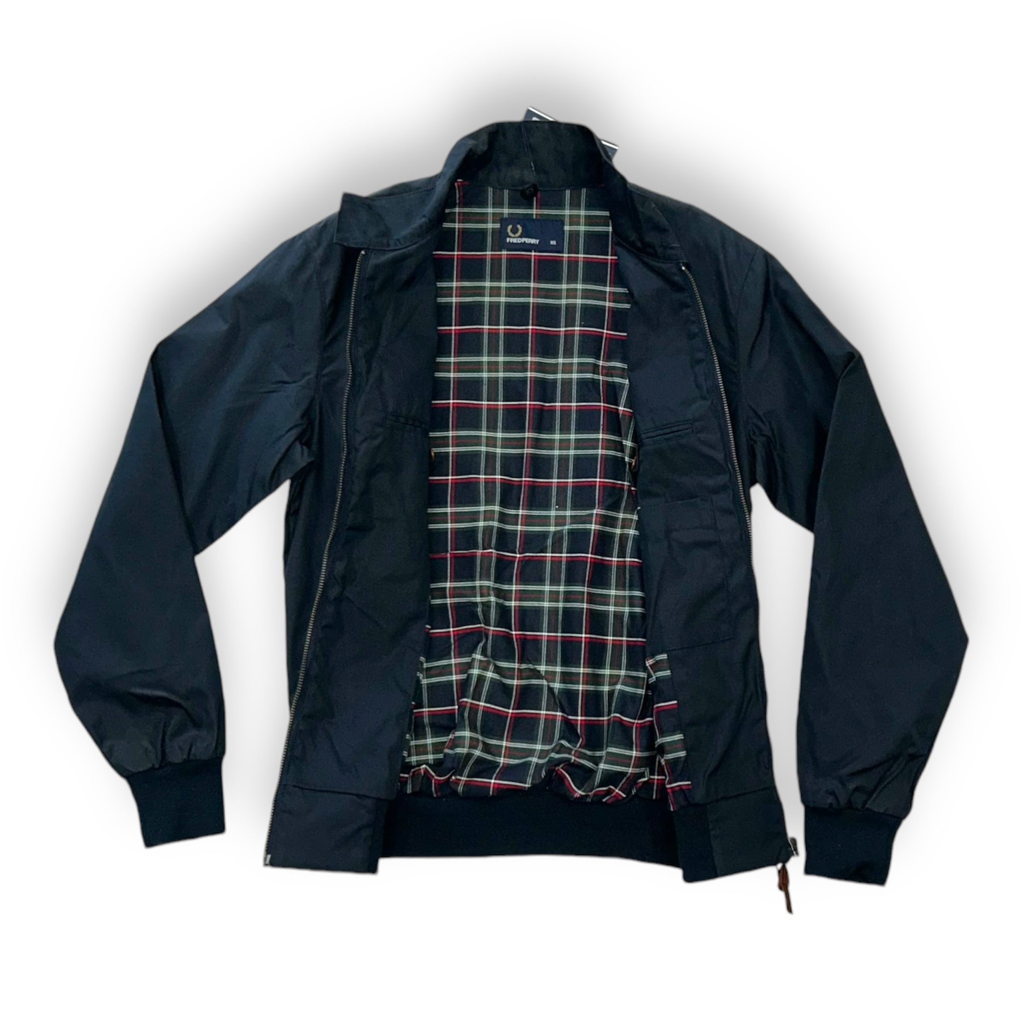 Fred Perry Waxed Harrington Jacket for Men | Classic Vintage Bomber Style | Water-Resistant & Lightweight | Perfect for Casual Outfits, Travel & Outdoor Activities