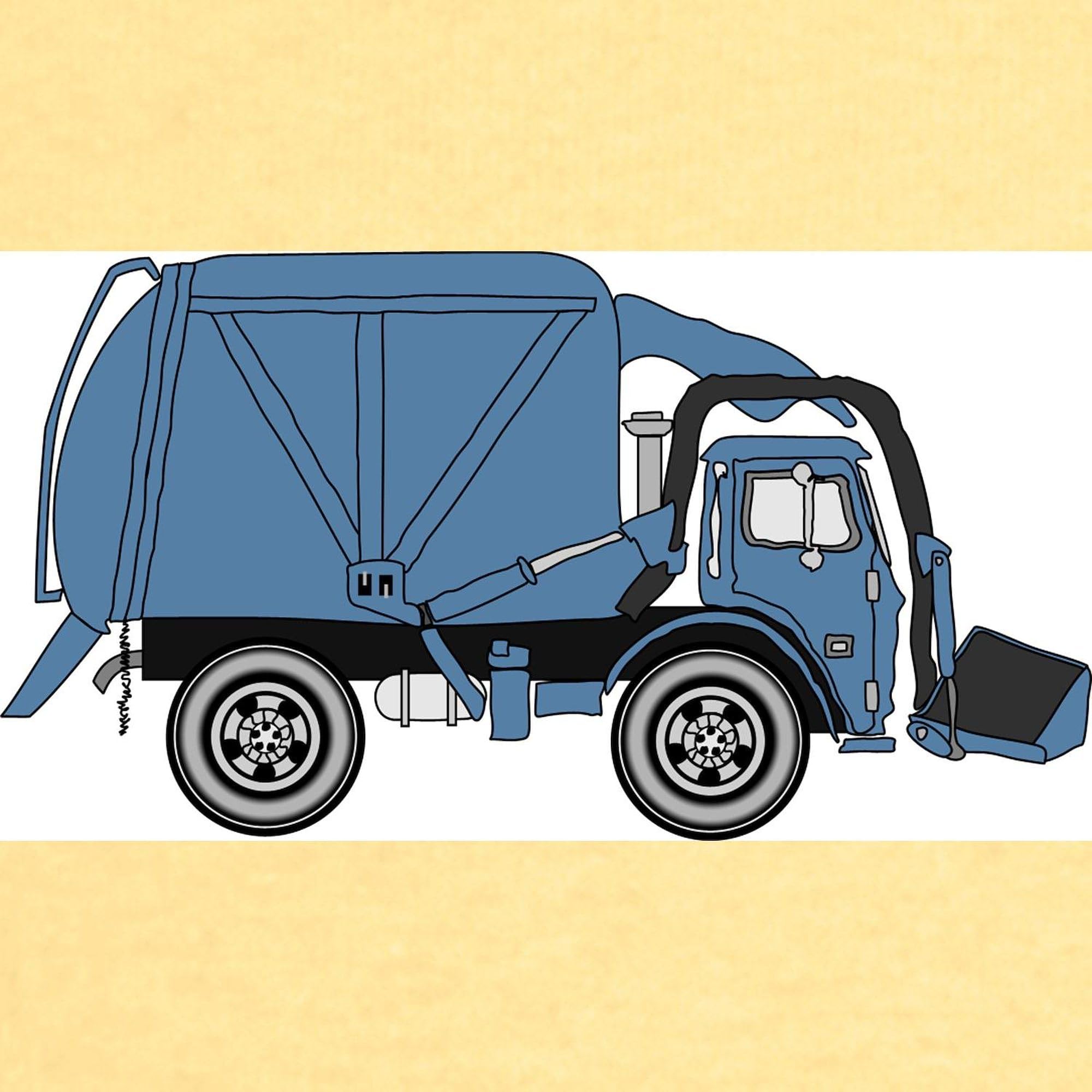 Garbage Truck Toddler T-Shirt - 100% Cotton Cute Graphic Tee for Kids | Fun Playtime & Birthday Outfit