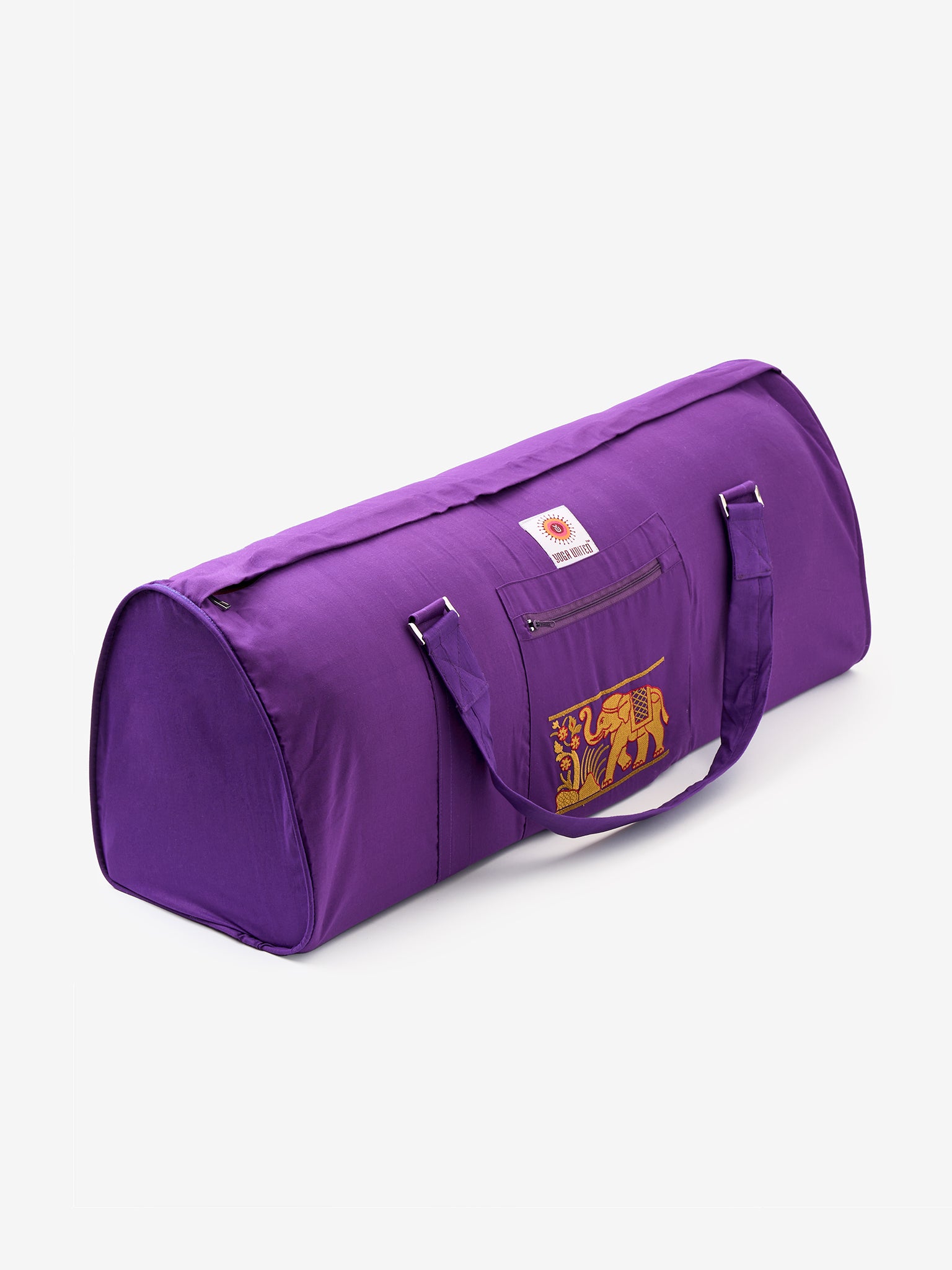 Premium Yoga United Deluxe Elephant Print Yoga Mat Bag with Pockets - Perfect for Yoga Classes, Gym Storage & Travel Accessories