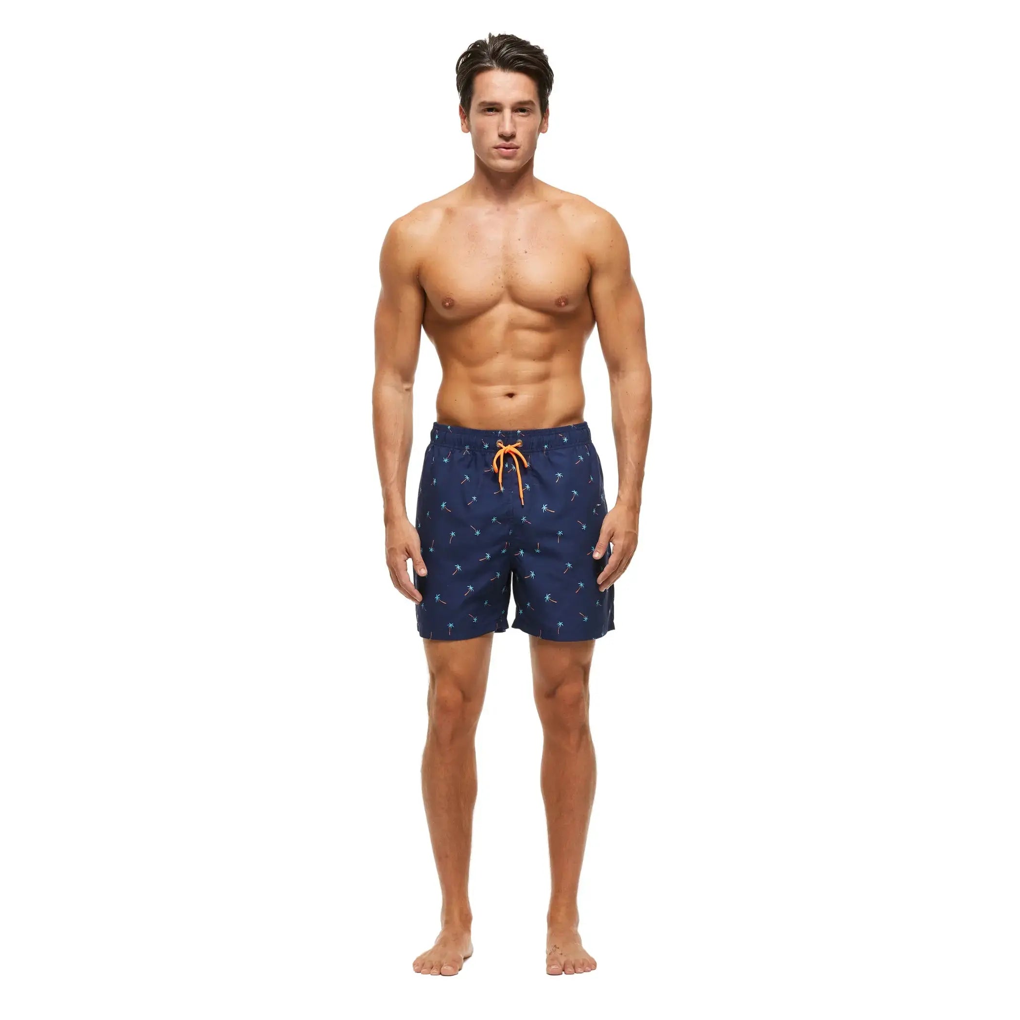 Men's Quick-Dry Swim Trunks with Stylish Print - Comfortable Beach Shorts for Swimming, Surfing & Summer Vacations