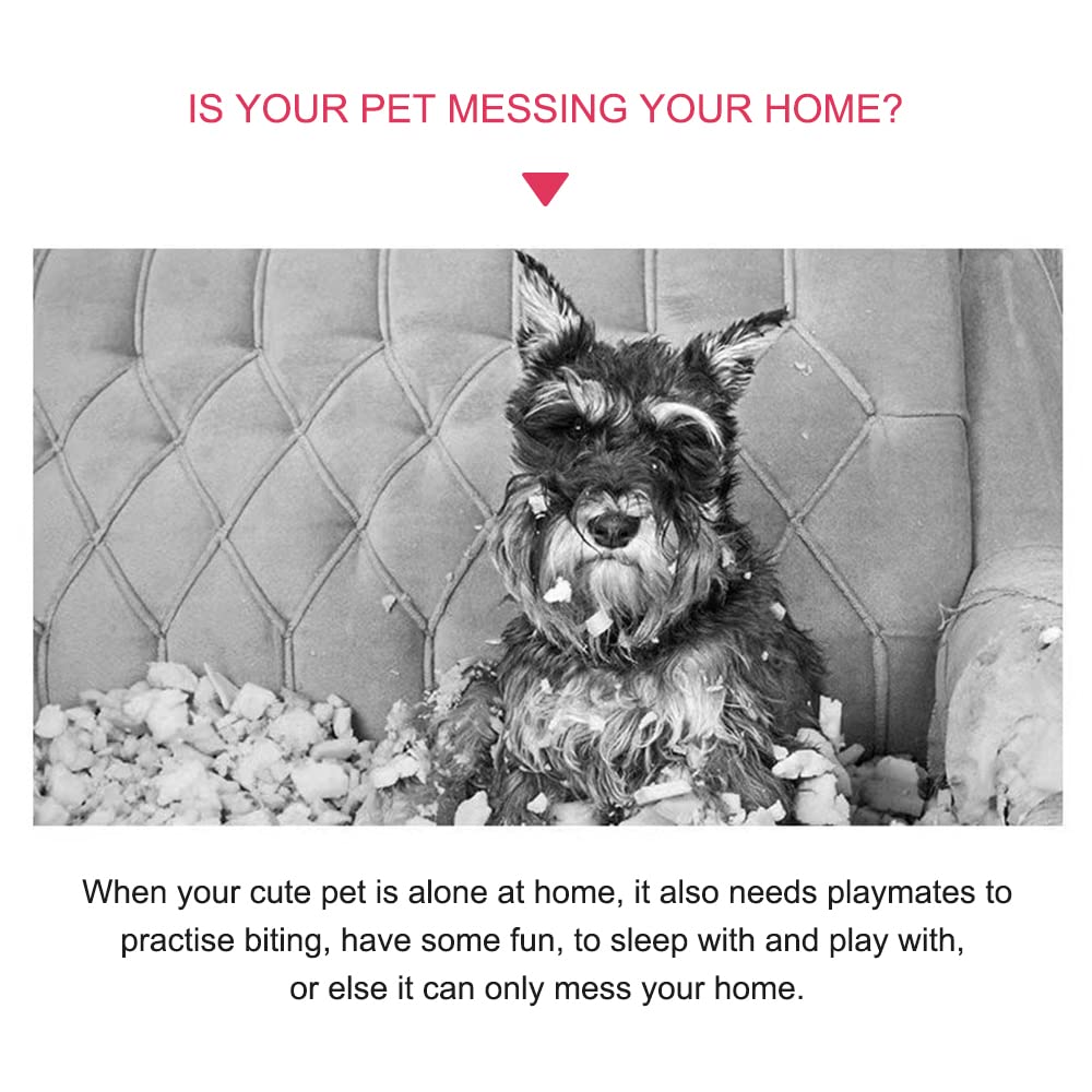 Squeaky Plush Dog Toy - Stuffing-Free Chew-Resistant Interactive Mouse Toy for Small & Large Dogs | Perfect for Playtime, Training & Teething Relief