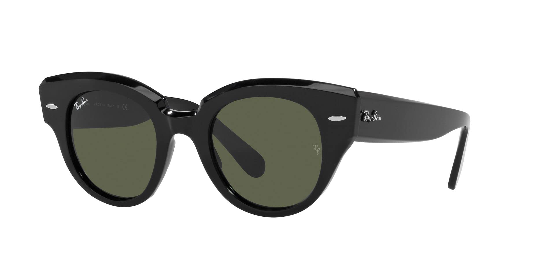 Ray-Ban Women's Rb2192 Roundabout Round Polarized Sunglasses - UV Protection, Classic Style for Outdoor Activities, Driving, and Beach Wear