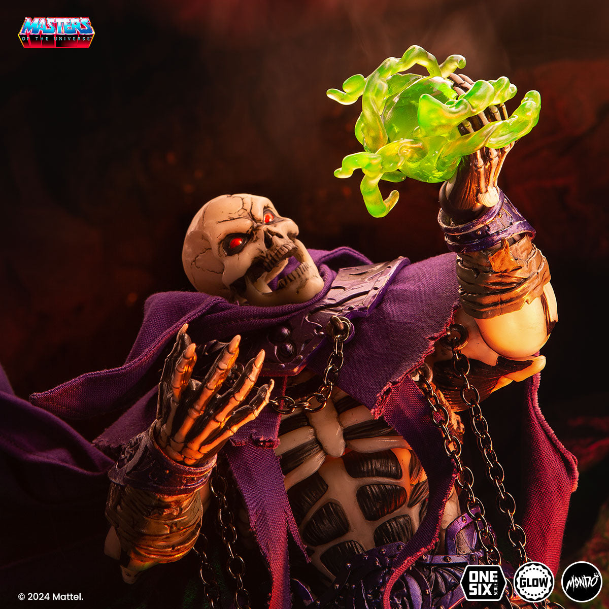 Masters of the Universe Scare Glow Deluxe 1/6 Scale Action Figure - Timed Edition Collectible for Display & Role Play | Perfect for Fans, Collectors, and Home Decor
