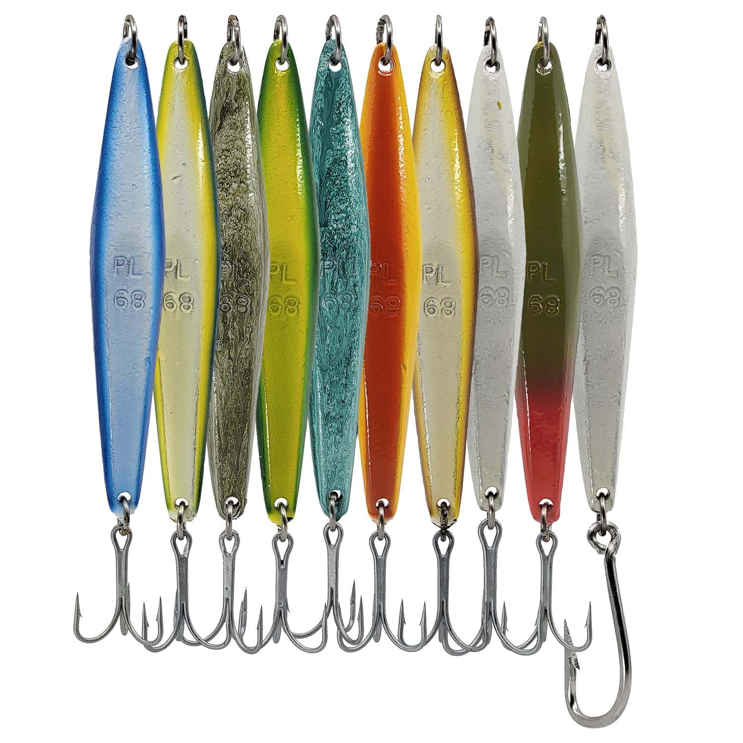 Salas PL68 Heavy Yo-Yo Iron Jigs for Saltwater Fishing - Premium Lure for Yellowtail, Tuna & Rockfish - Perfect for Deep Sea & Offshore Angling