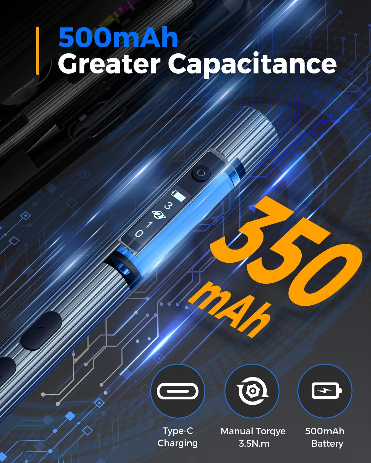 LIFEGOO 58-in-1 Mini Electric Screwdriver Set with 50 Magnetic Bits & Digital Display - Precision Repair Tool Kit for Electronics, Phones, Cameras, Laptops, Watches - Perfect for DIY Home Repairs & Professional Technicians