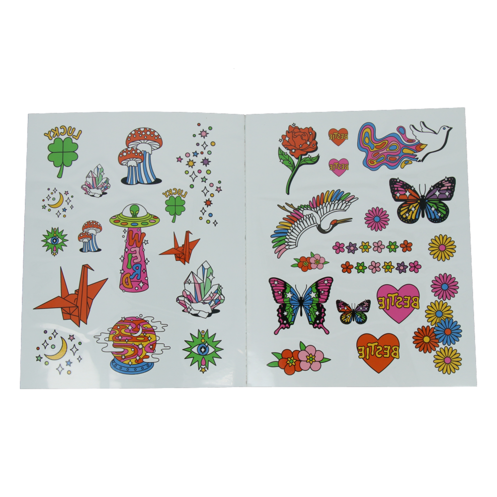 Feel Good Ink - The Happy Little Book of Temporary Tattoos for Kids & Adults - Fun Body Art for Parties, Festivals & Self-Expression