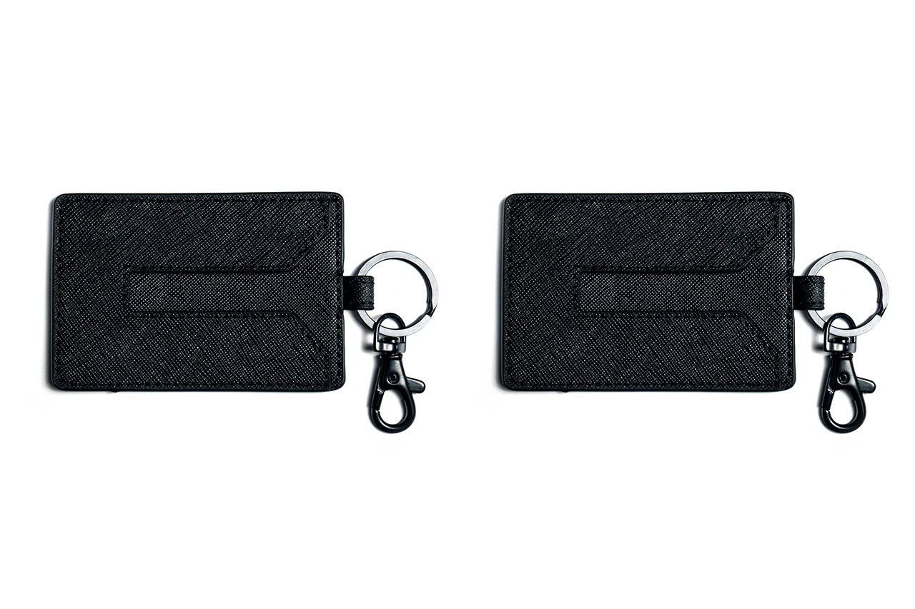 Premium Tesla Key Card Holder Set of 2 - Compatible with Model 3/Y/S/X (Black) - Valet & Daily Use Accessory for Tesla Owners