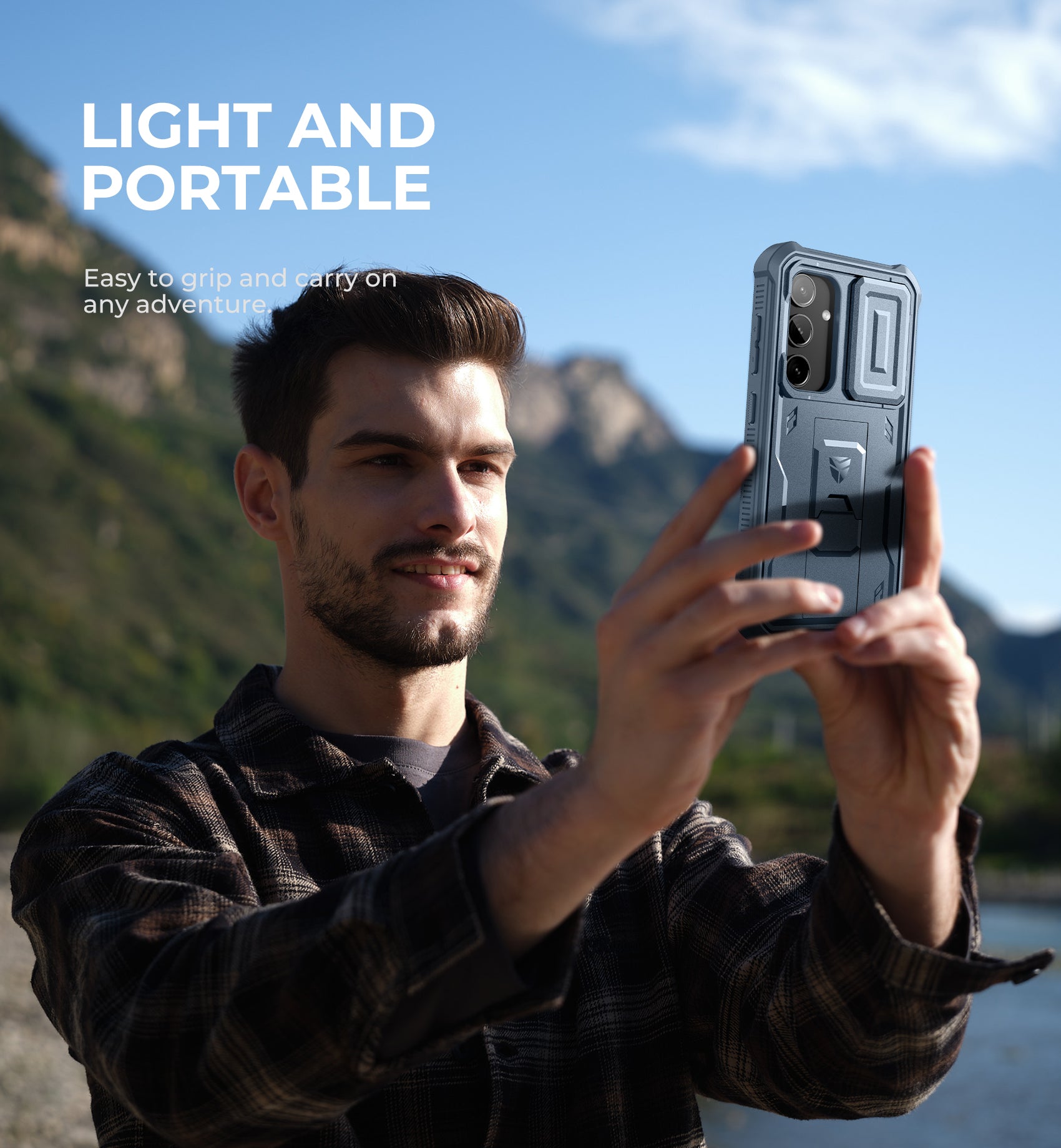 Durable Samsung Galaxy S24 Full Body Case with Screen Protector, Slide Camera Cover, Kickstand & Shockproof Protection - Heavy Duty Rugged Phone Cover for Outdoor, Work & Travel Use