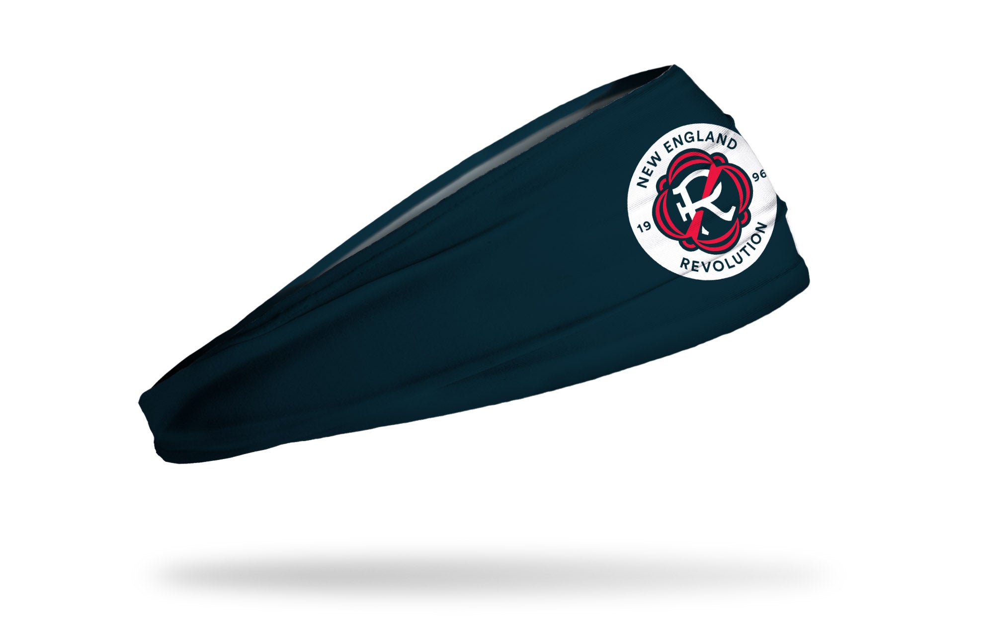 New England Revolution Logo Navy Big Bang Lite Headband - Moisture Wicking Sports Headband for Soccer, Running & Workouts - Official MLS Fan Gear for Men & Women