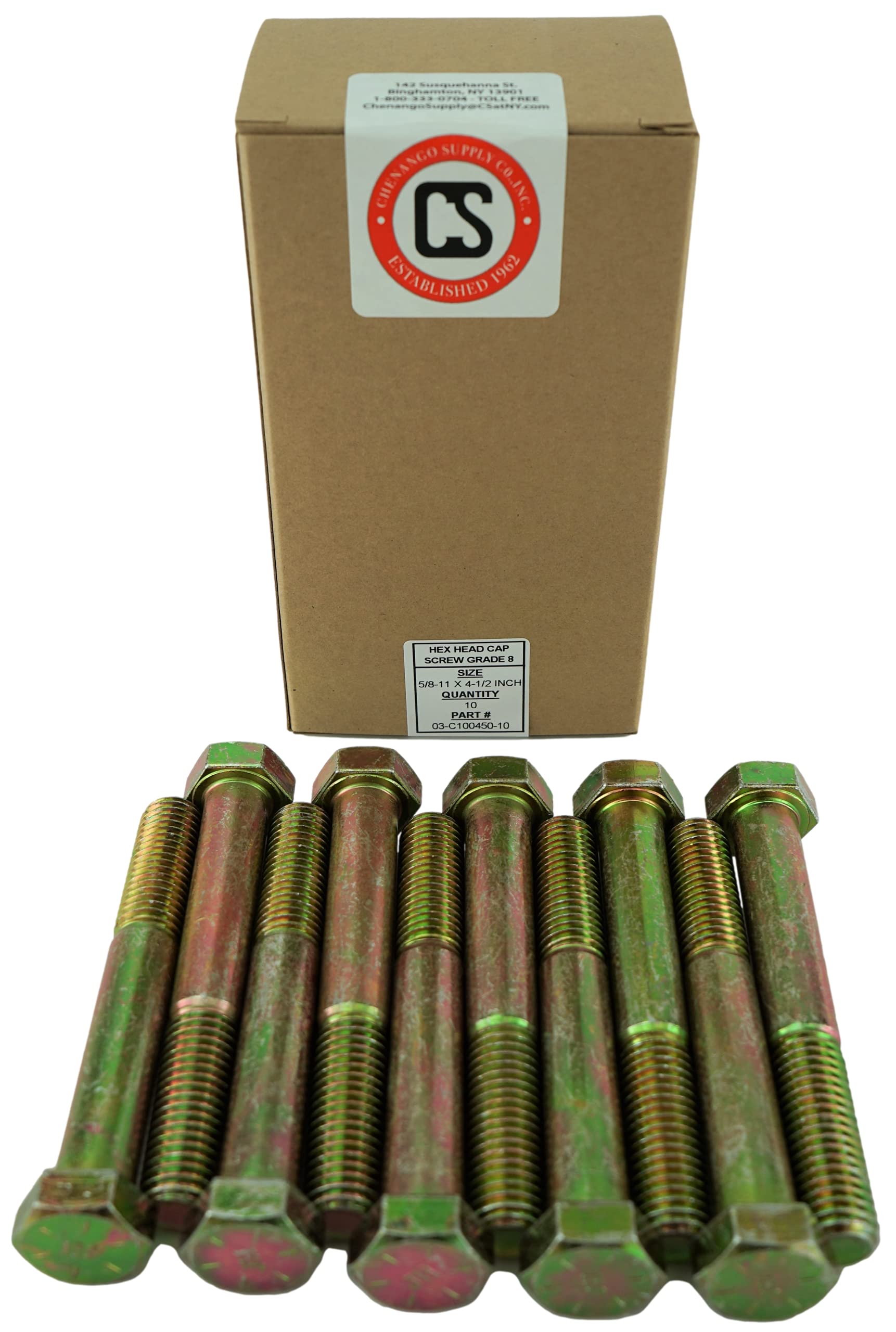 Grade 8 5/8-11 Hex Head Bolts (1