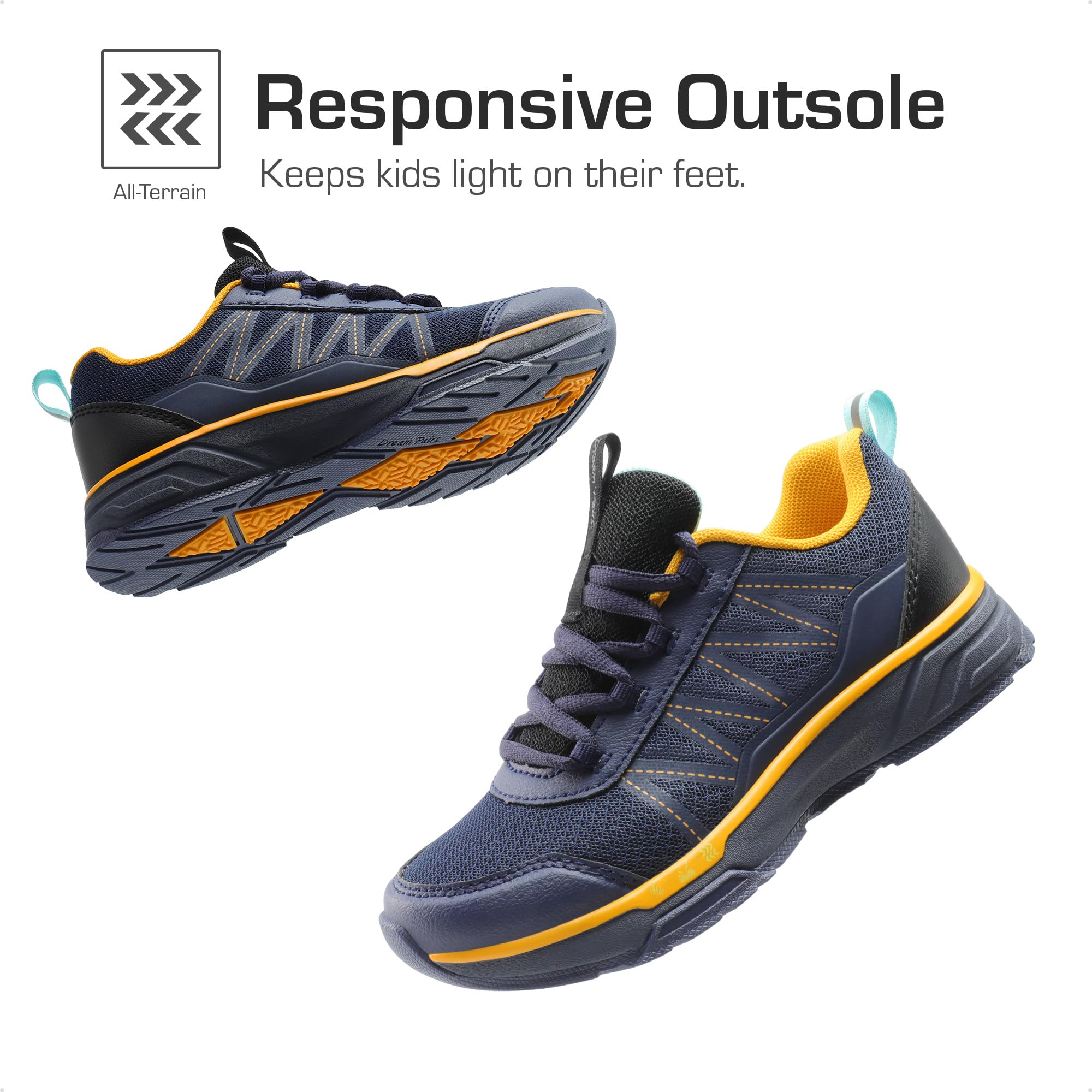 DREAM PAIRS Kids' Non-Slip Athletic Sneakers - Lightweight Tennis Shoes for Boys & Girls | Running, Walking & Play Shoes for Toddlers to Big Kids | Perfect for School, Sports & Outdoor Activities