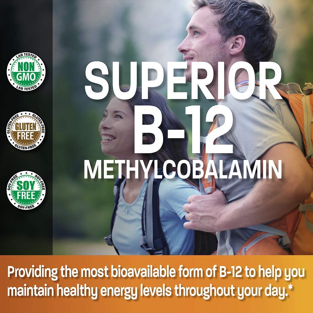 Premium Hydrolyzed Marine Collagen Peptides Powder with 5000mcg Methyl B12 (Methylcobalamin) - Supports Skin, Hair & Joint Health - Ideal for Smoothies, Coffee & Post-Workout Recovery
