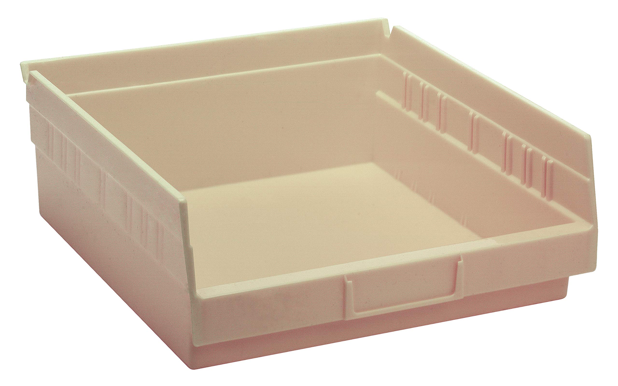 Quantum Storage K-QSB109IV-10 10-Pack Plastic Shelf Bin Storage Containers, 11-5/8