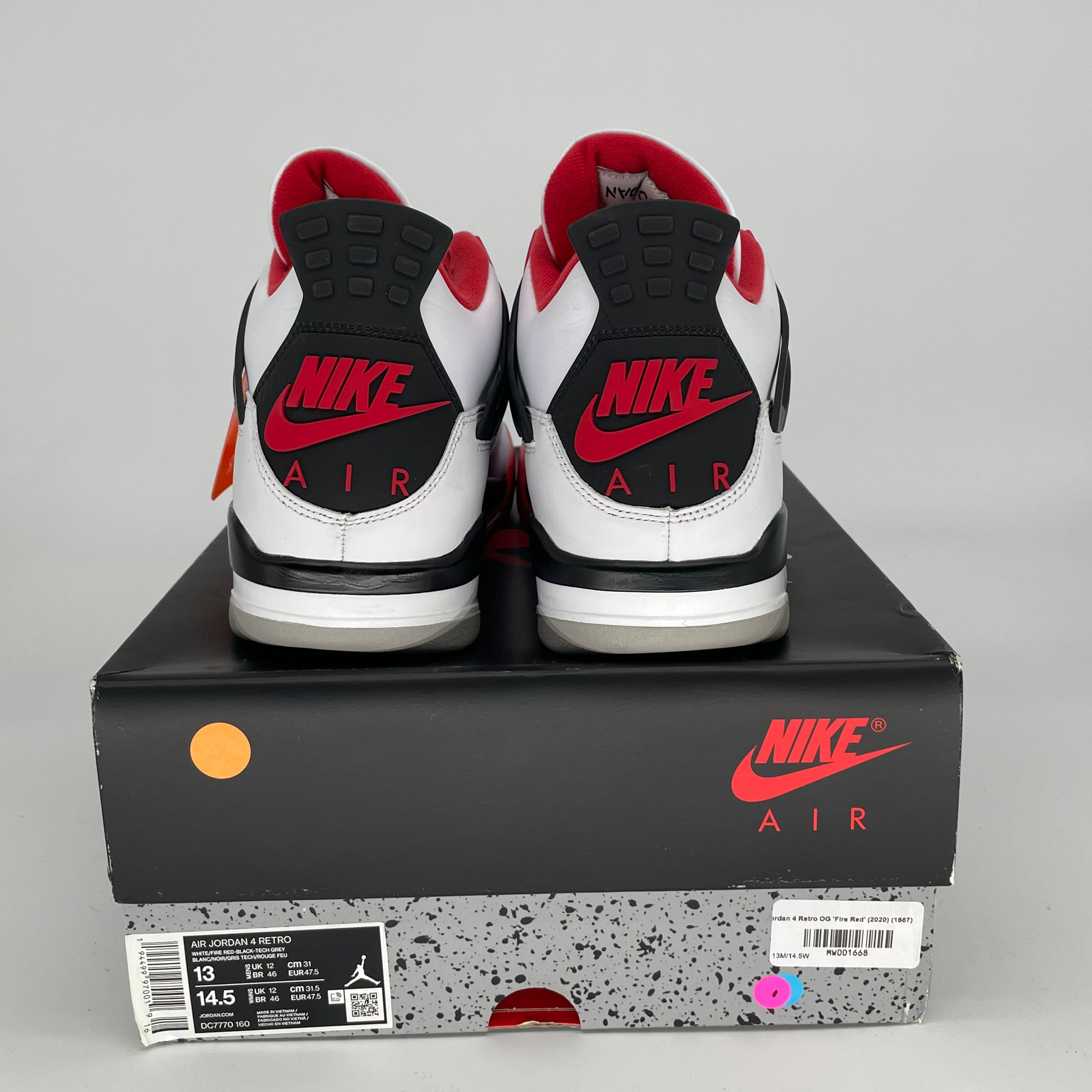 Original: AIR JORDAN 4 FIRE RED SIZE 13 DC7770 160   Optimized: Air Jordan 4 Retro 'Fire Red' Men's Basketball Shoes Size 13 DC7770-160 - Perfect for Streetwear & Sneaker Collectors