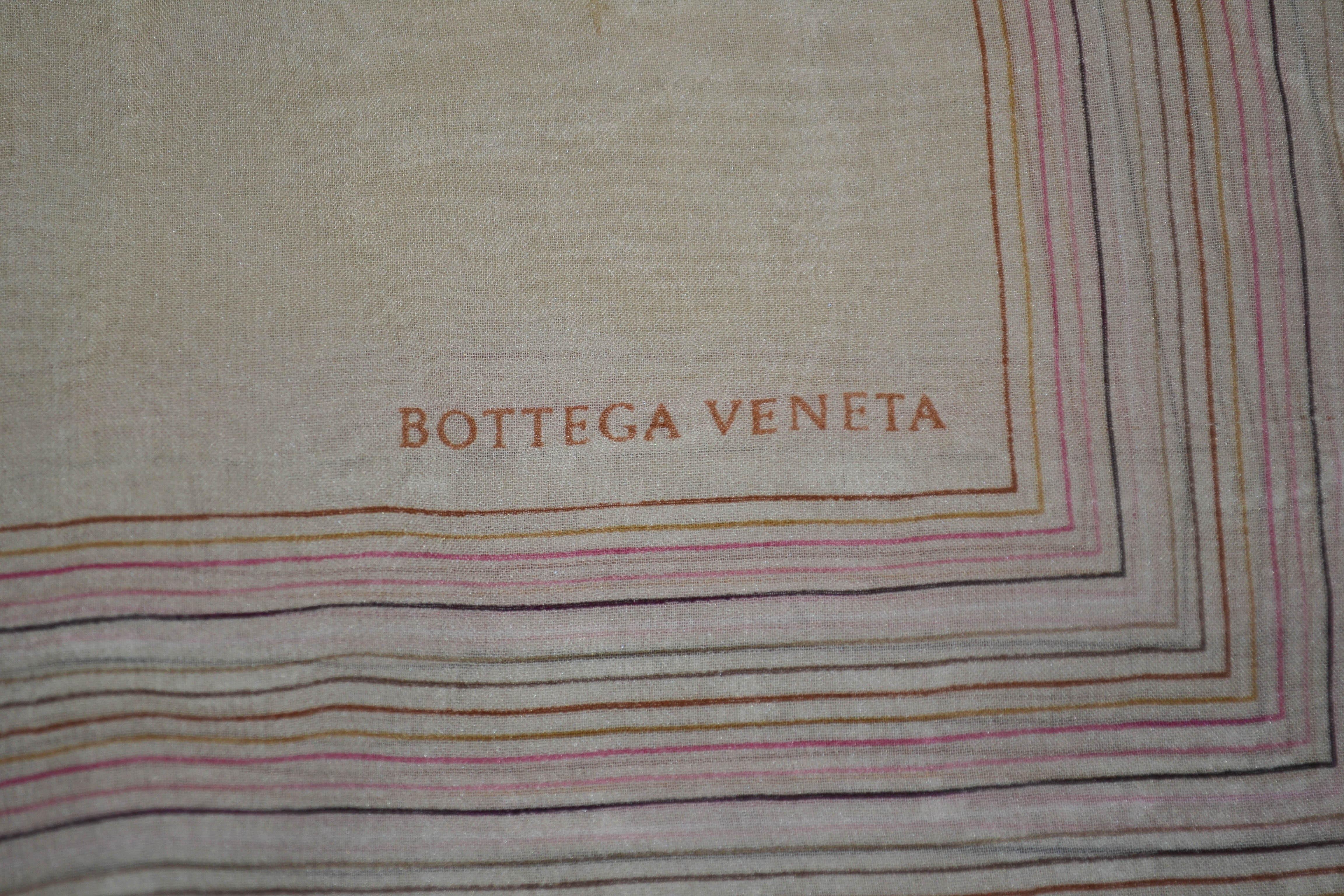 Bottega Veneta Colorful Butterfly 100% Silk Scarf - Luxury Fashion Accessory for Women, Elegant Gift for Birthday & Special Occasions