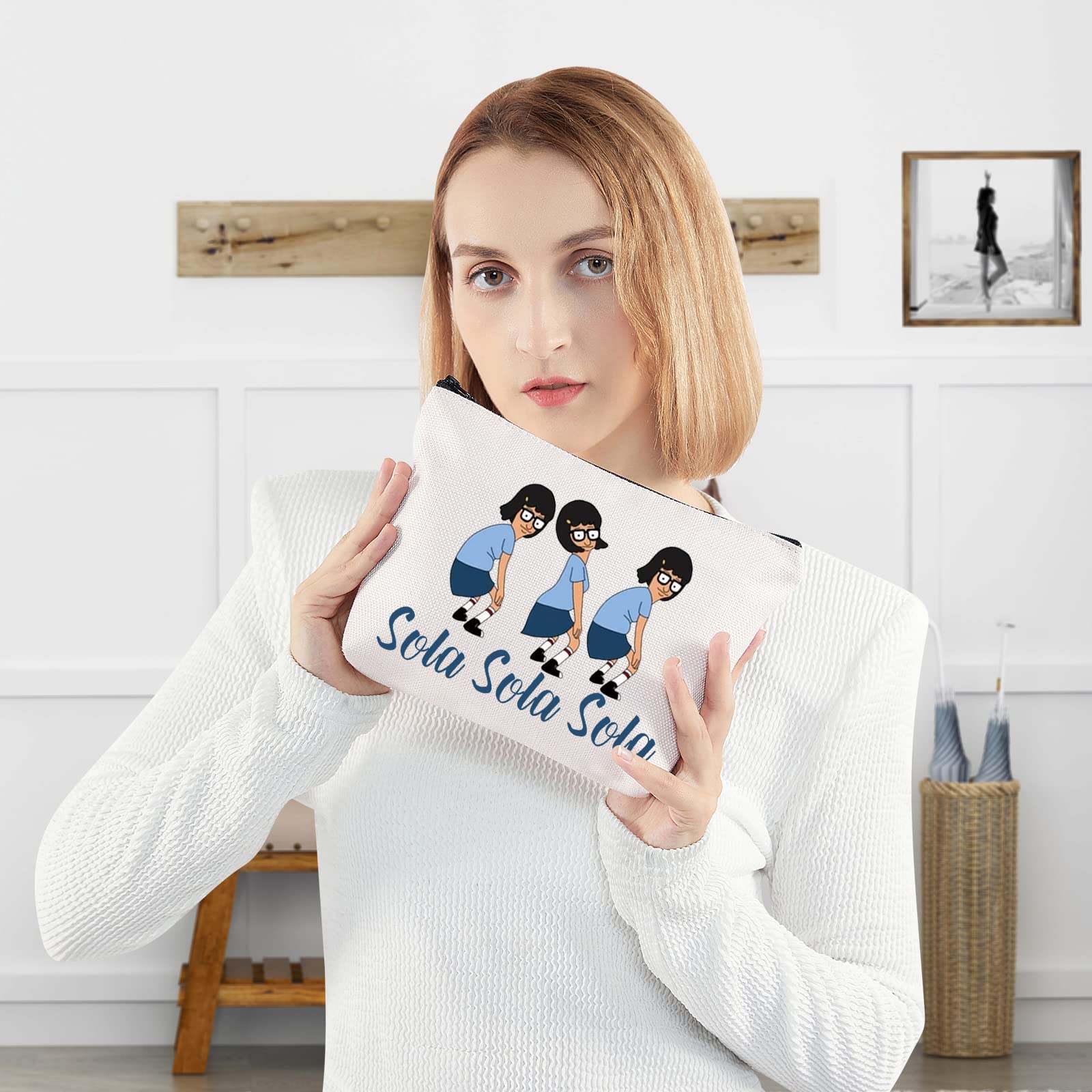 BWWKTOP Tina Fans Cosmetic Makeup Bag - Cartoon TV Show Inspired Zipper Pouch for Women & Girls | Perfect for Travel, School & Gift Giving