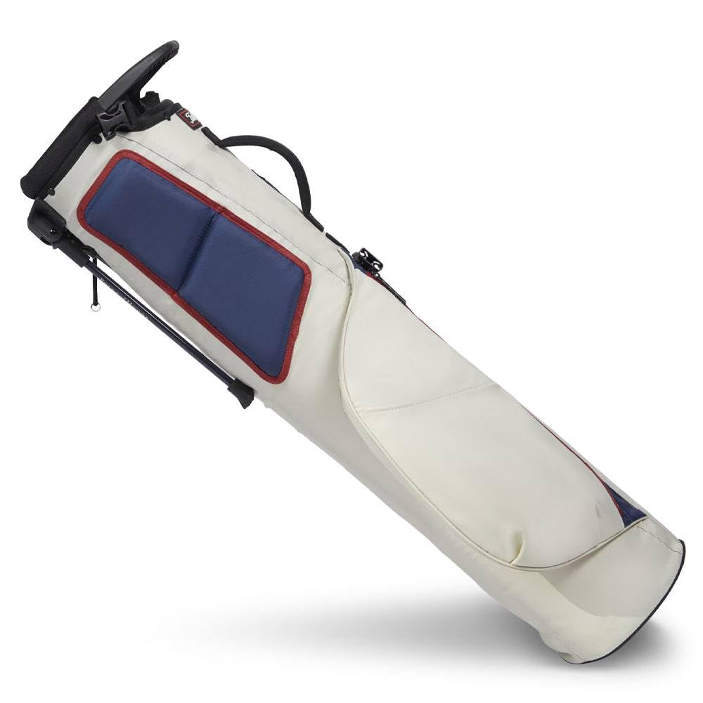Titleist Golf Premium Carry Bag - Lightweight & Durable Stand Bag for Men & Women, Bone/Navy/Maroon | Perfect for Golf Course, Driving Range & Travel