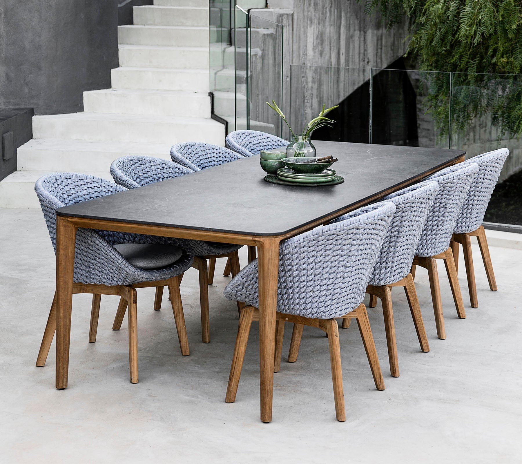 Premium Outdoor Dining Table Set - Weather-Resistant Patio Furniture for Backyard, Garden & Poolside - Perfect for BBQs, Parties & Al Fresco Dining
