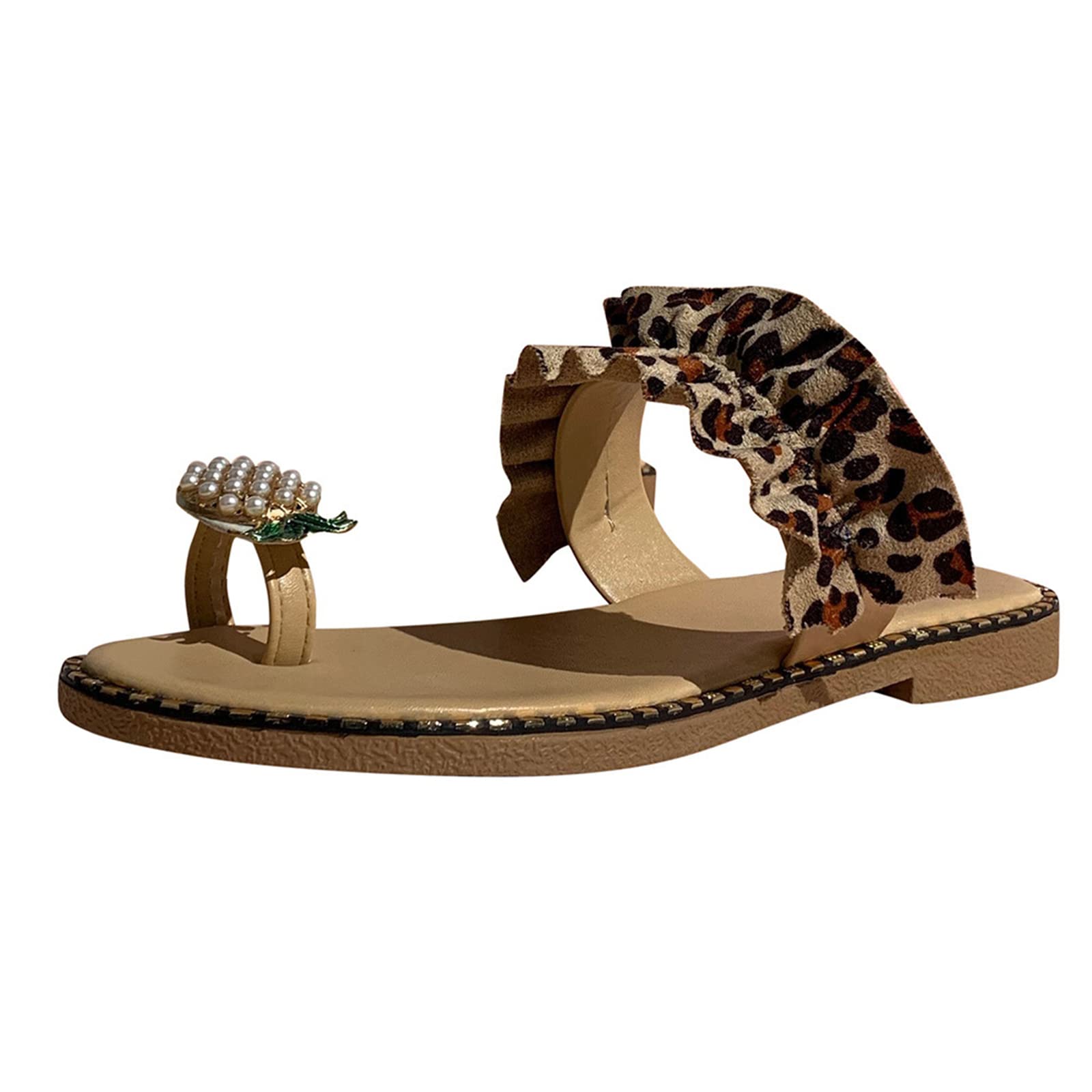 Women's Dressy Summer Sandals - Cute Open Toe Flat Boho Beach Flip Flops for Casual & Bohemian Style | Perfect for Beach Vacations, Outdoor Weddings & Summer Fashion