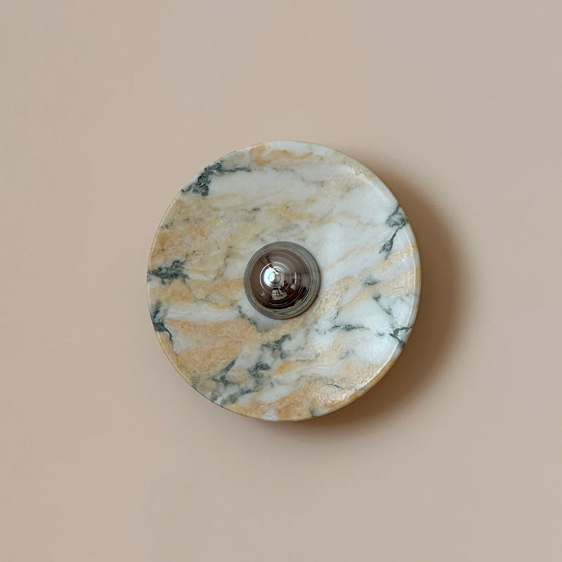 Calacatta Marble Wall Sconce Light - Modern Gold Finish Bathroom Vanity Lighting for Bedroom, Hallway & Living Room Decor