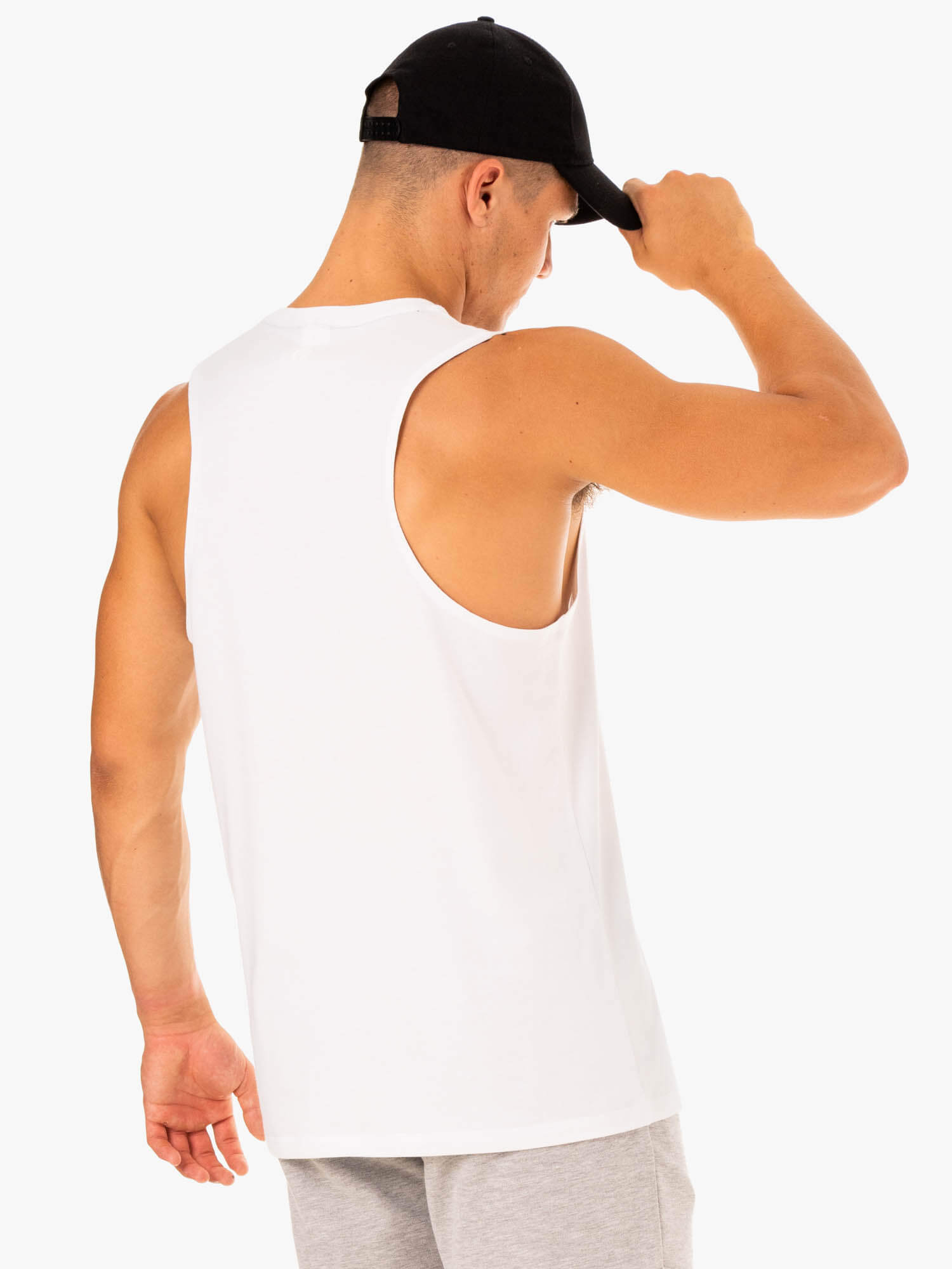 Limitless Baller Tank Top - White | Women's Fashion Workout & Casual Wear for Gym, Yoga & Everyday Style