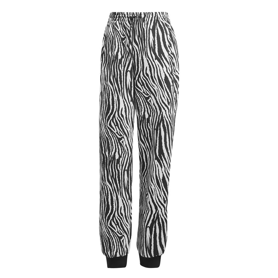 Adidas Women's Allover Zebra Animal Print Essential Jogger Pants (IJ7777) - Comfortable Workout & Lounge Wear for Running, Yoga & Casual Outfits