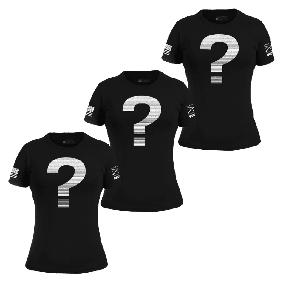 Women's Club Grunt Style Mystery Graphic T-Shirts 3 Pack - Casual Cotton Tees for Everyday Wear, Gym & Outfits