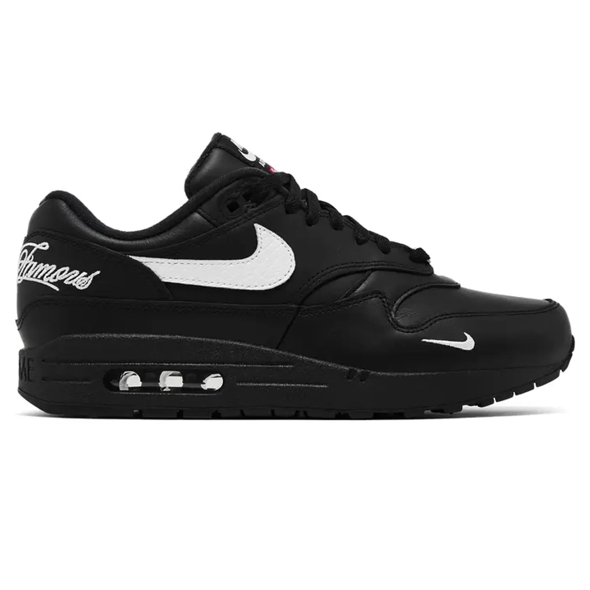 Nike x Supreme Air Max 1 '87 SP Black White Sneakers - Limited Edition Men's Running Shoes for Streetwear & Urban Fashion