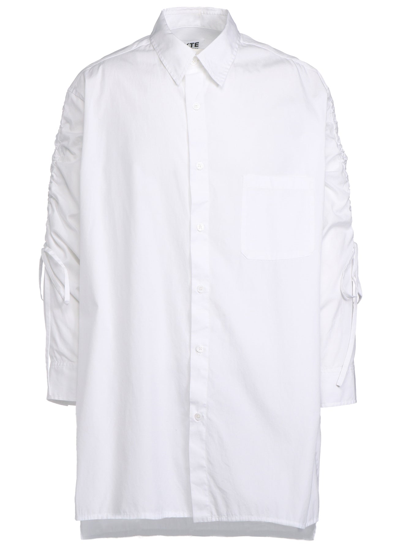 Premium Cotton Broadcloth Oversized Shirt with Gathered Strings - Comfortable Loose Fit Casual Top for Women | Perfect for Layering, Beach Cover-Ups & Boho Fashion Outfits