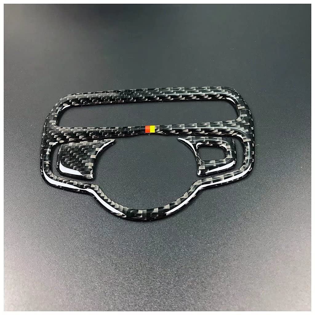 Mercedes-Benz C E Class GLC W213 W205 X253 2015-2021 Carbon Fiber Headlight Switch Frame Trim Sticker - Black Interior Upgrade for Enhanced Luxury Driving Experience