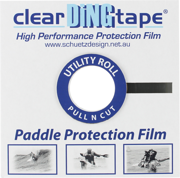 Clear Ding Tape Paddle Blade Film 20mm x 50m Roll - Utility Pull & Cut Adhesive Tape for Packaging, Sealing & DIY Projects