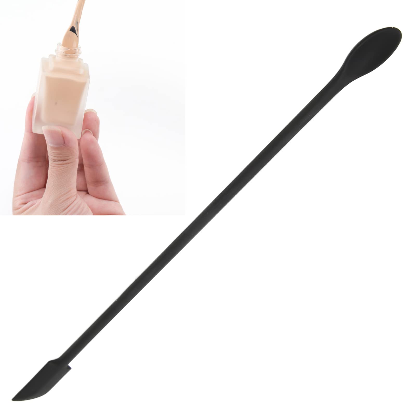 Sonew Beauty Spatula - 2-Sided Silicone Mini Lengthened Slim Makeup Spatula for Jars & Creams | Perfect for Beauty & Kitchen Use | Great for Scooping Skincare, Cosmetics & Food Jams