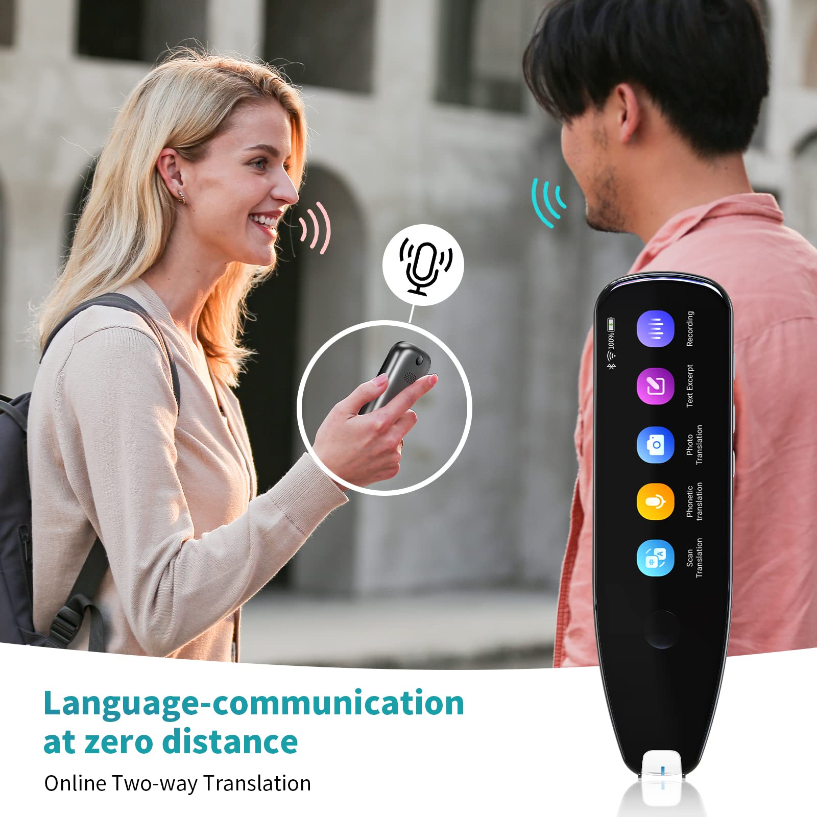 **Scan and Translate Pen - Real-Time Text to Speech Language Translator with OCR, WiFi & Hotspot | Portable Dictionary Device for Dyslexia Support | Perfect for Travel, Business & Learning**
