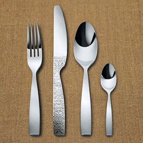 Alessi Dressed 5-Piece Stainless Steel Cutlery Set by Marcel Wanders - Modern Flatware for Fine Dining & Dinner Parties
