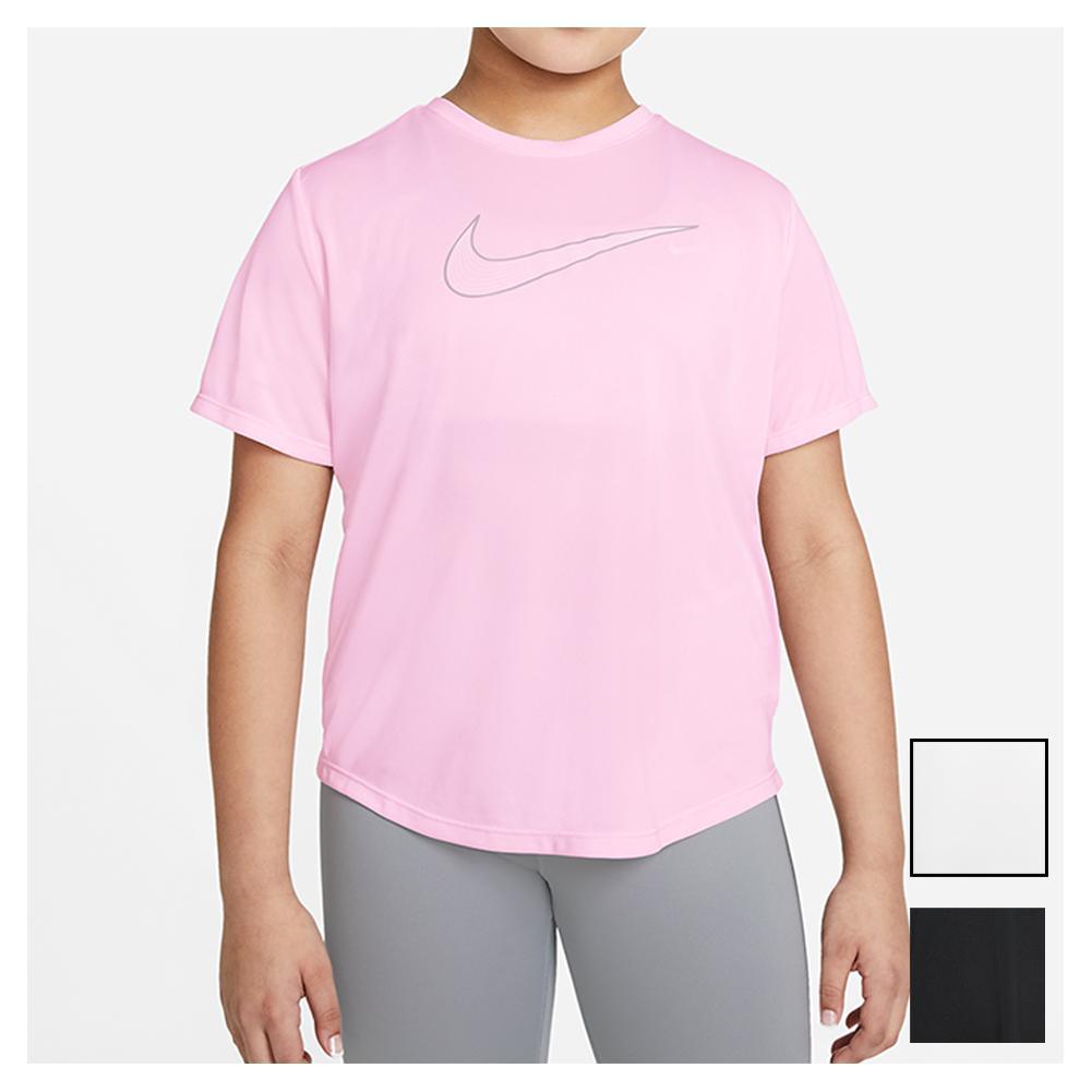 Girls' Dri-FIT Moisture-Wicking Short Sleeve Athletic Top - Extended Sizes for Active Play & Sports | Perfect for Running, Gym & Outdoor Activities