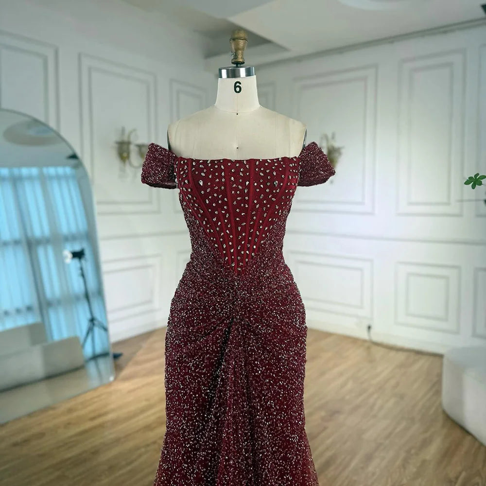 Luxury Designer Beaded Mermaid Evening Dresses for Women - Elegant Formal Gown LA72905 | Perfect for Prom, Wedding Guest & Black Tie Events